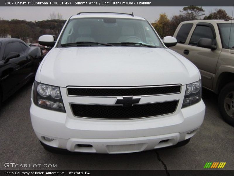 Summit White / Light Titanium/Dark Titanium 2007 Chevrolet Suburban 1500 LT 4x4