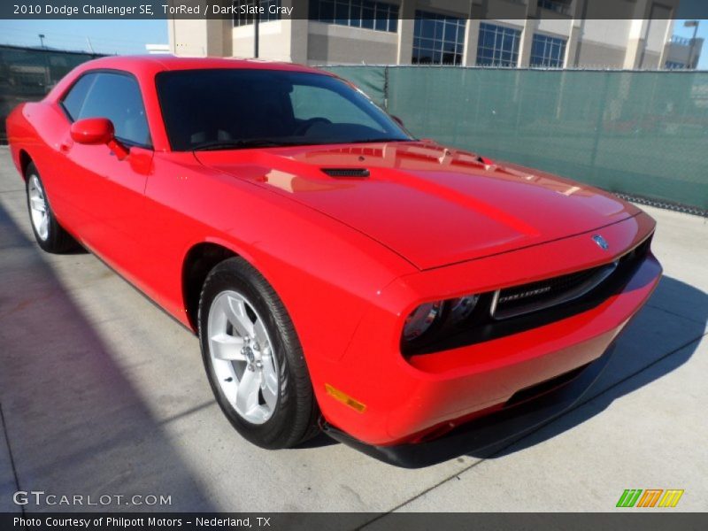 TorRed / Dark Slate Gray 2010 Dodge Challenger SE