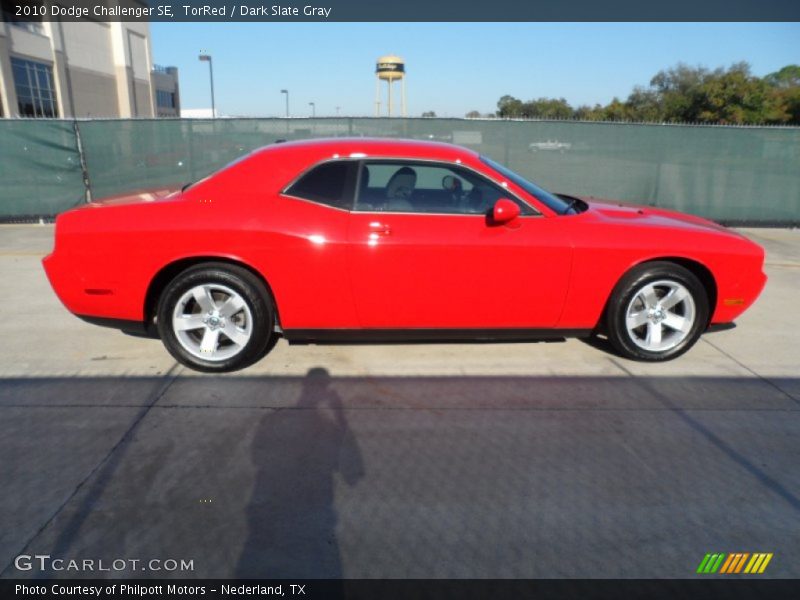 TorRed / Dark Slate Gray 2010 Dodge Challenger SE