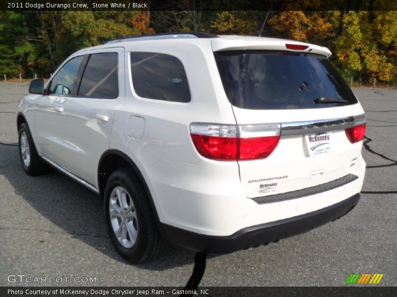 Stone White / Black 2011 Dodge Durango Crew