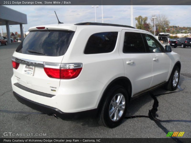 Stone White / Black 2011 Dodge Durango Crew