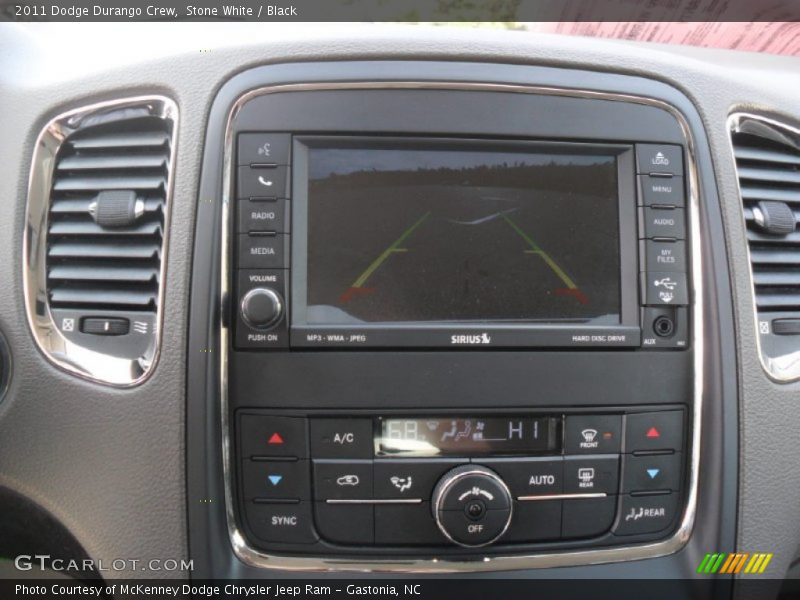 Stone White / Black 2011 Dodge Durango Crew