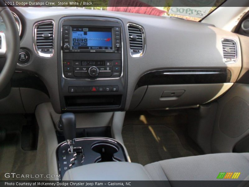 Stone White / Black 2011 Dodge Durango Crew