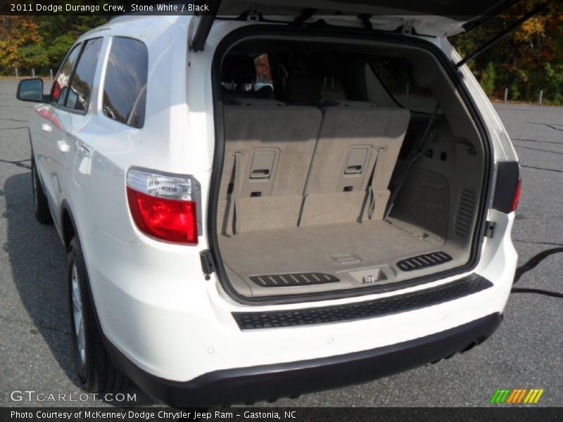 Stone White / Black 2011 Dodge Durango Crew