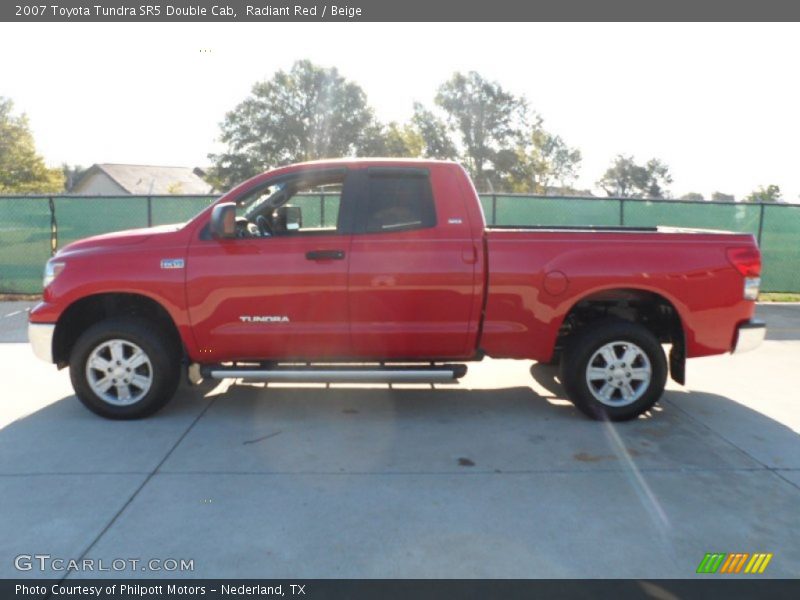 Radiant Red / Beige 2007 Toyota Tundra SR5 Double Cab