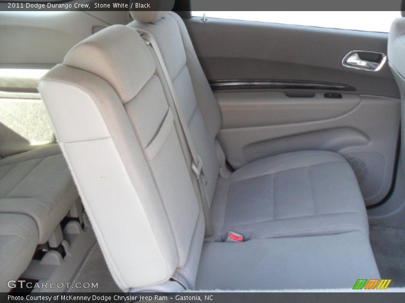 Stone White / Black 2011 Dodge Durango Crew