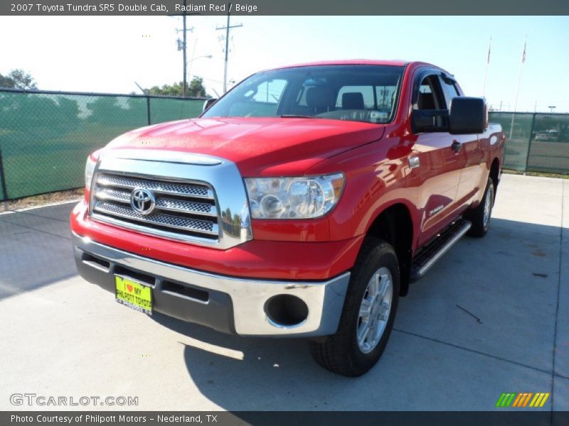 Radiant Red / Beige 2007 Toyota Tundra SR5 Double Cab