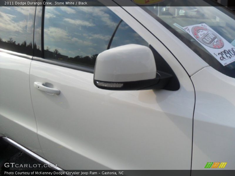 Stone White / Black 2011 Dodge Durango Crew