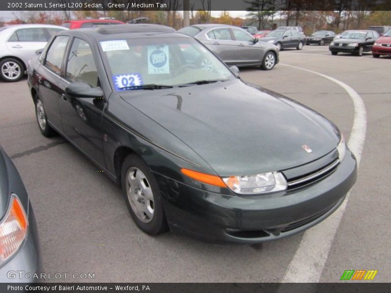 Green / Medium Tan 2002 Saturn L Series L200 Sedan