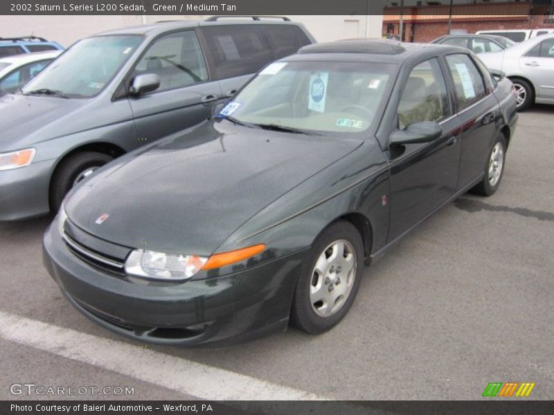 Green / Medium Tan 2002 Saturn L Series L200 Sedan