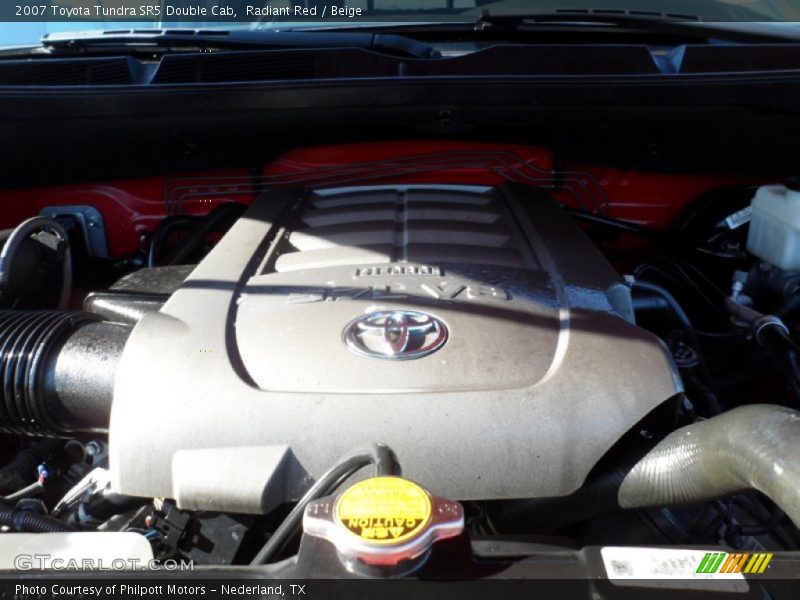 Radiant Red / Beige 2007 Toyota Tundra SR5 Double Cab