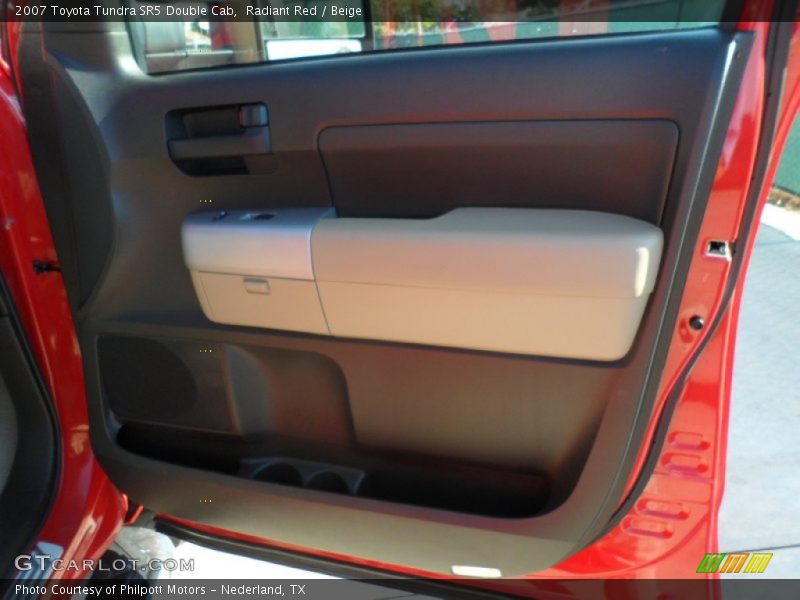 Radiant Red / Beige 2007 Toyota Tundra SR5 Double Cab