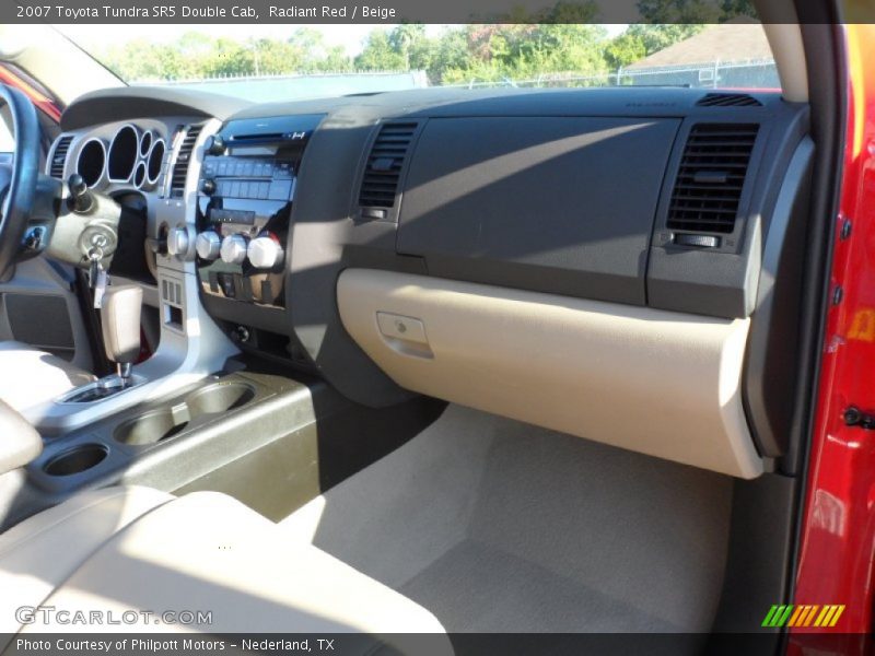 Radiant Red / Beige 2007 Toyota Tundra SR5 Double Cab