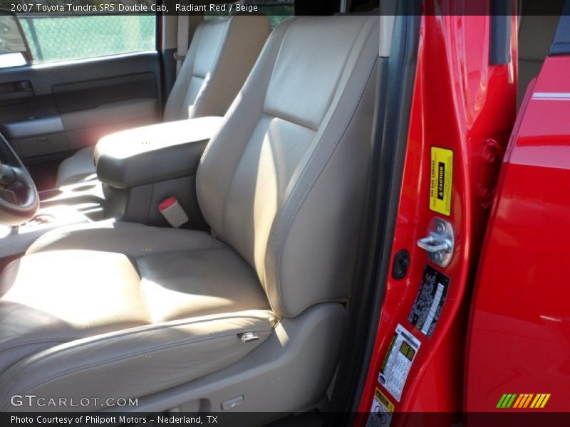Radiant Red / Beige 2007 Toyota Tundra SR5 Double Cab