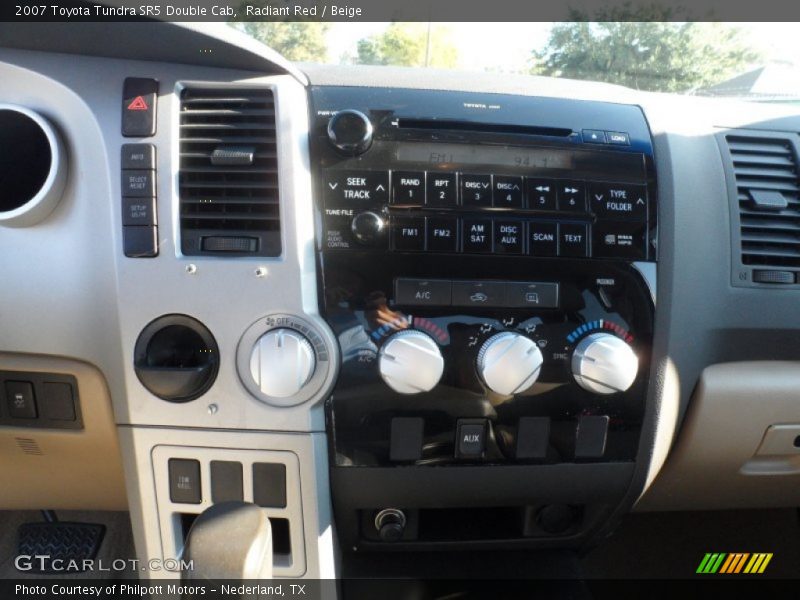 Radiant Red / Beige 2007 Toyota Tundra SR5 Double Cab