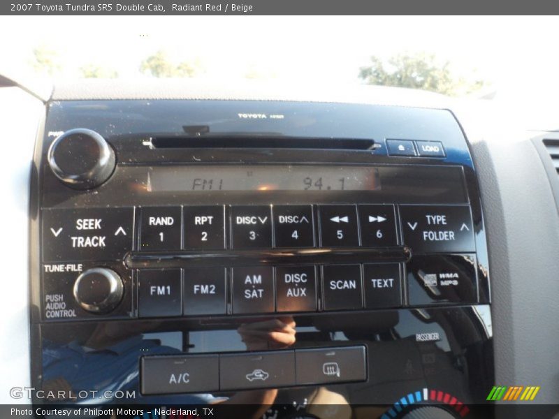 Radiant Red / Beige 2007 Toyota Tundra SR5 Double Cab