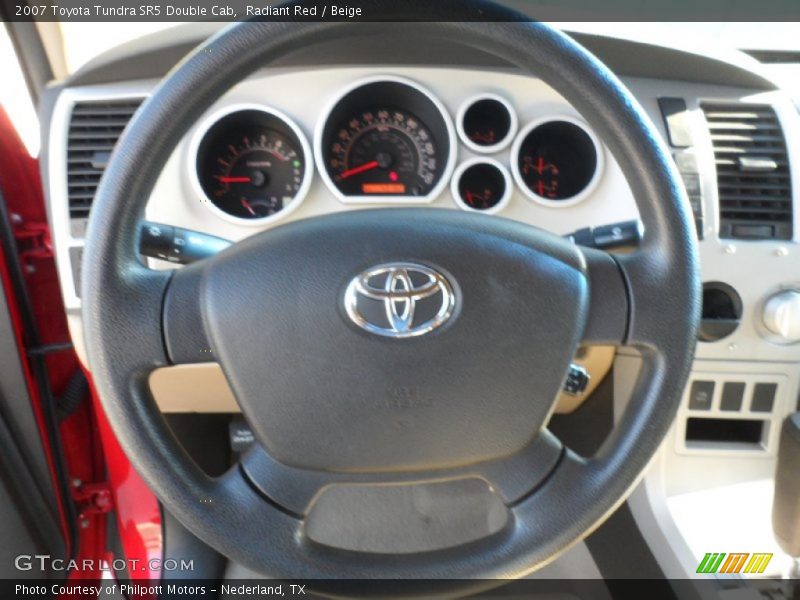 Radiant Red / Beige 2007 Toyota Tundra SR5 Double Cab