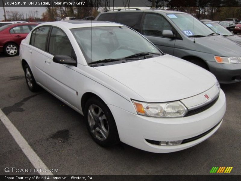 Polar White / Grey 2004 Saturn ION 3 Sedan