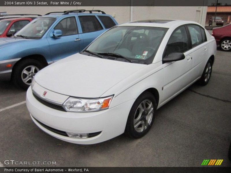 Polar White / Grey 2004 Saturn ION 3 Sedan
