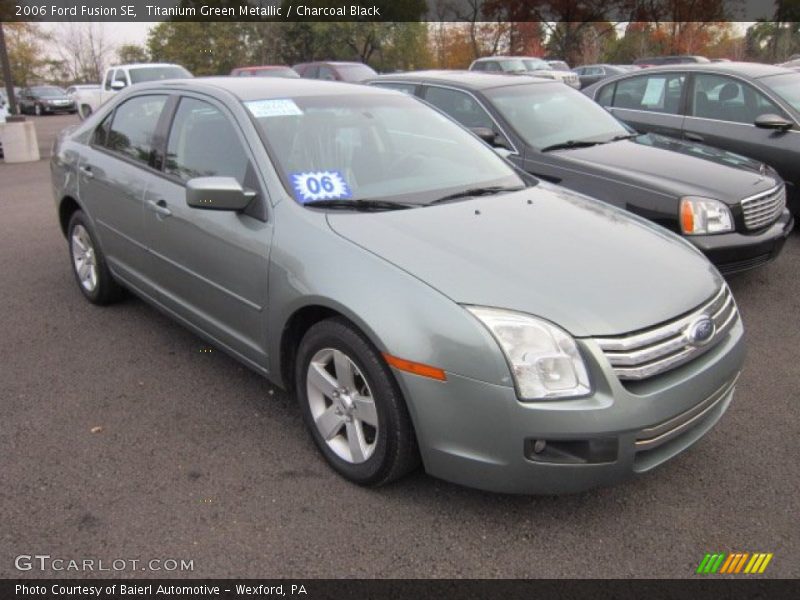 Titanium Green Metallic / Charcoal Black 2006 Ford Fusion SE