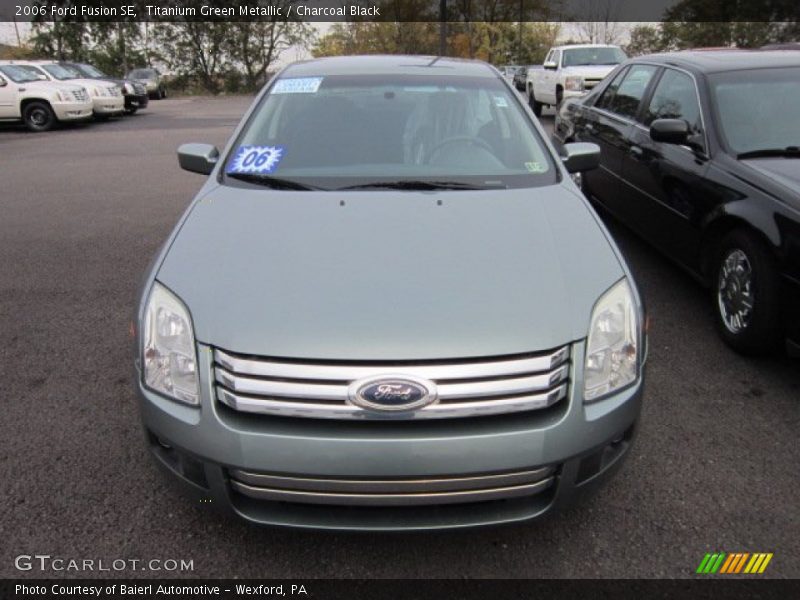 Titanium Green Metallic / Charcoal Black 2006 Ford Fusion SE