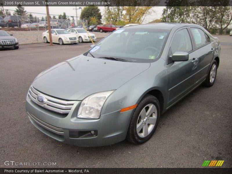 Titanium Green Metallic / Charcoal Black 2006 Ford Fusion SE