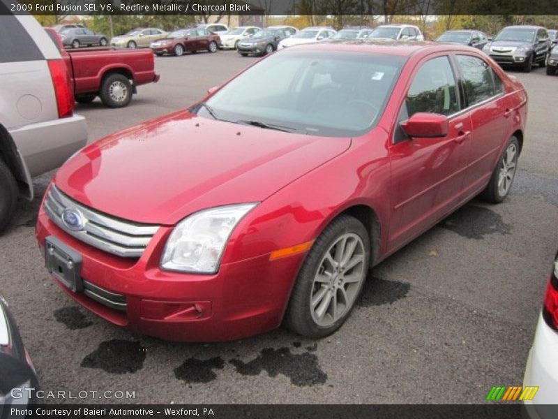 Redfire Metallic / Charcoal Black 2009 Ford Fusion SEL V6