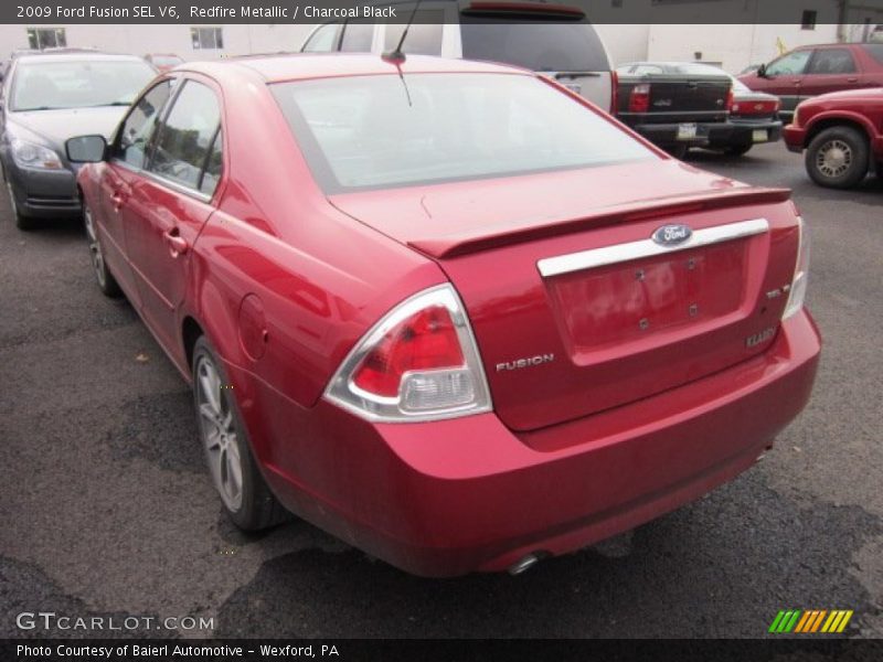 Redfire Metallic / Charcoal Black 2009 Ford Fusion SEL V6