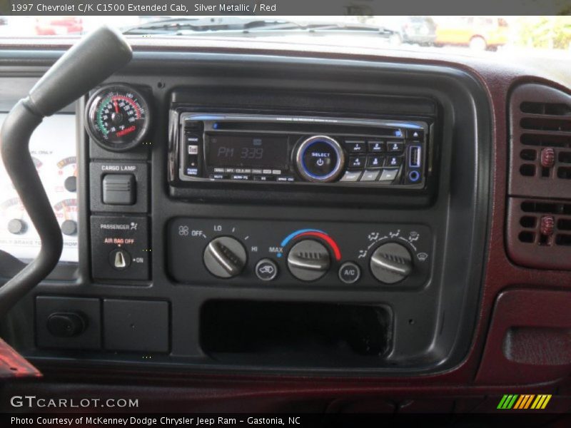 Silver Metallic / Red 1997 Chevrolet C/K C1500 Extended Cab