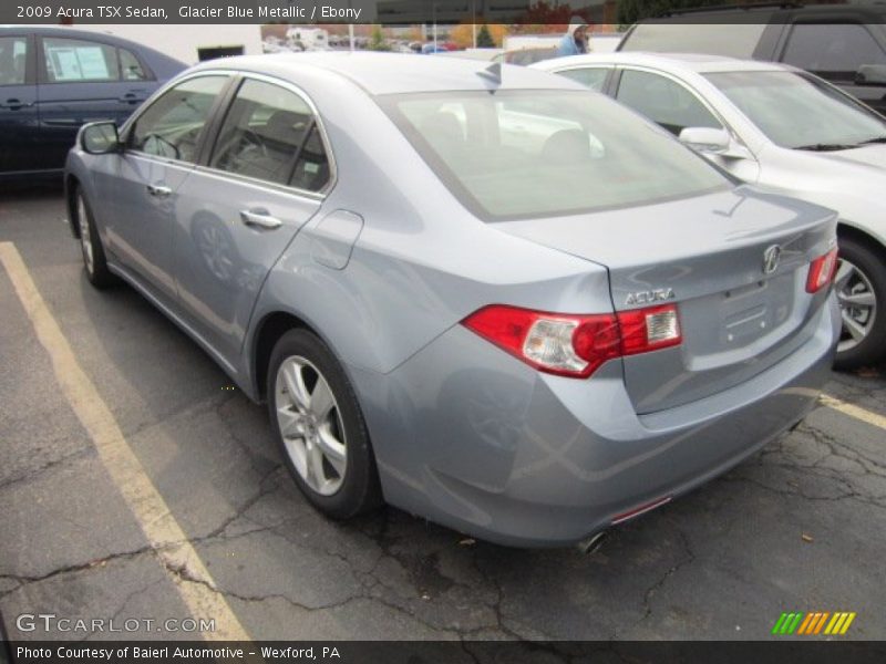 Glacier Blue Metallic / Ebony 2009 Acura TSX Sedan