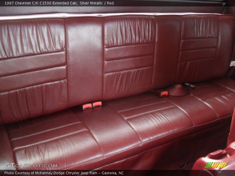 Silver Metallic / Red 1997 Chevrolet C/K C1500 Extended Cab