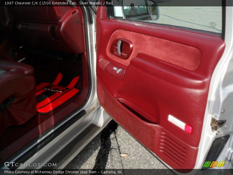 Silver Metallic / Red 1997 Chevrolet C/K C1500 Extended Cab