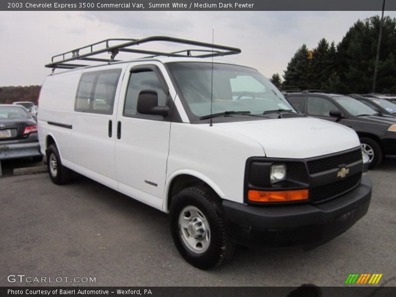 Summit White / Medium Dark Pewter 2003 Chevrolet Express 3500 Commercial Van