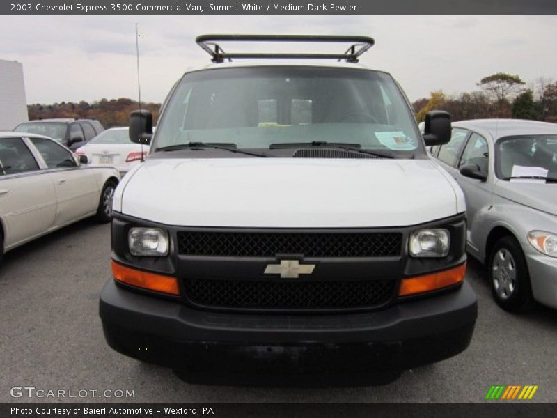 Summit White / Medium Dark Pewter 2003 Chevrolet Express 3500 Commercial Van