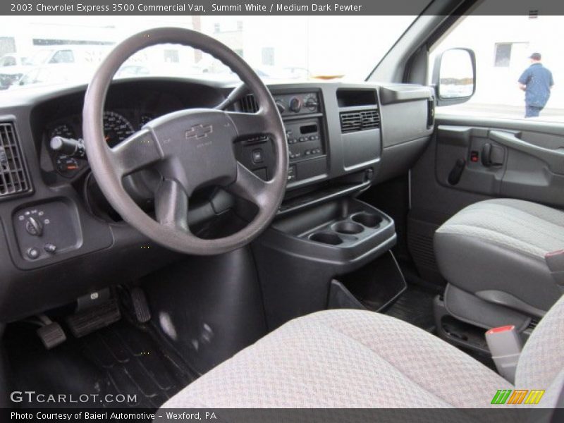 Summit White / Medium Dark Pewter 2003 Chevrolet Express 3500 Commercial Van