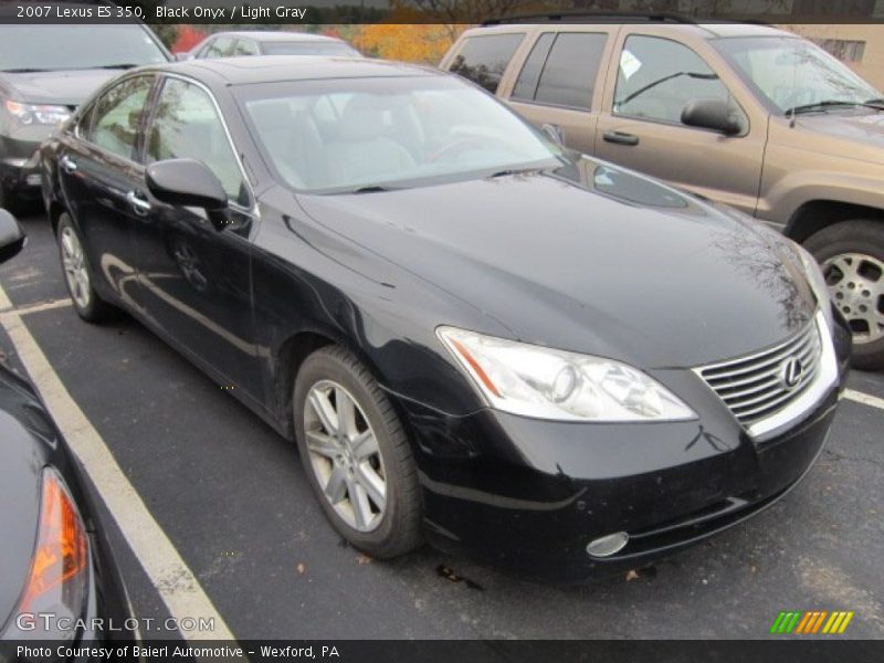 Black Onyx / Light Gray 2007 Lexus ES 350