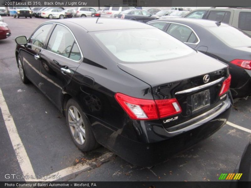 Black Onyx / Light Gray 2007 Lexus ES 350