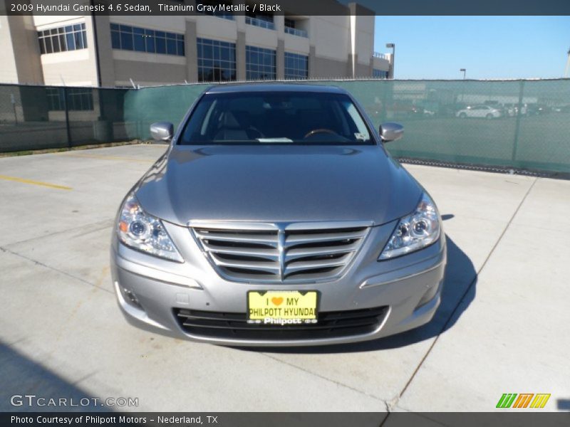 Titanium Gray Metallic / Black 2009 Hyundai Genesis 4.6 Sedan