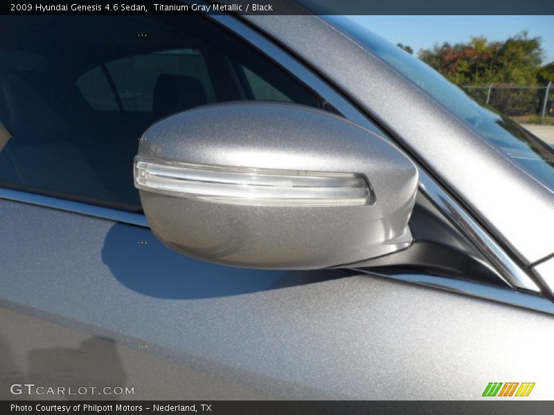 Titanium Gray Metallic / Black 2009 Hyundai Genesis 4.6 Sedan