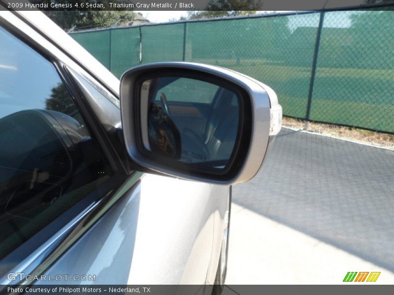 Titanium Gray Metallic / Black 2009 Hyundai Genesis 4.6 Sedan