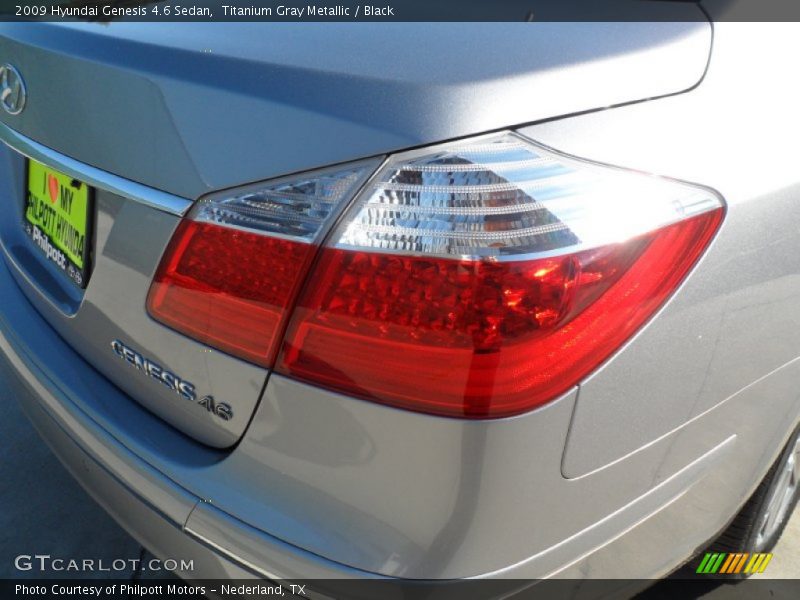 Titanium Gray Metallic / Black 2009 Hyundai Genesis 4.6 Sedan