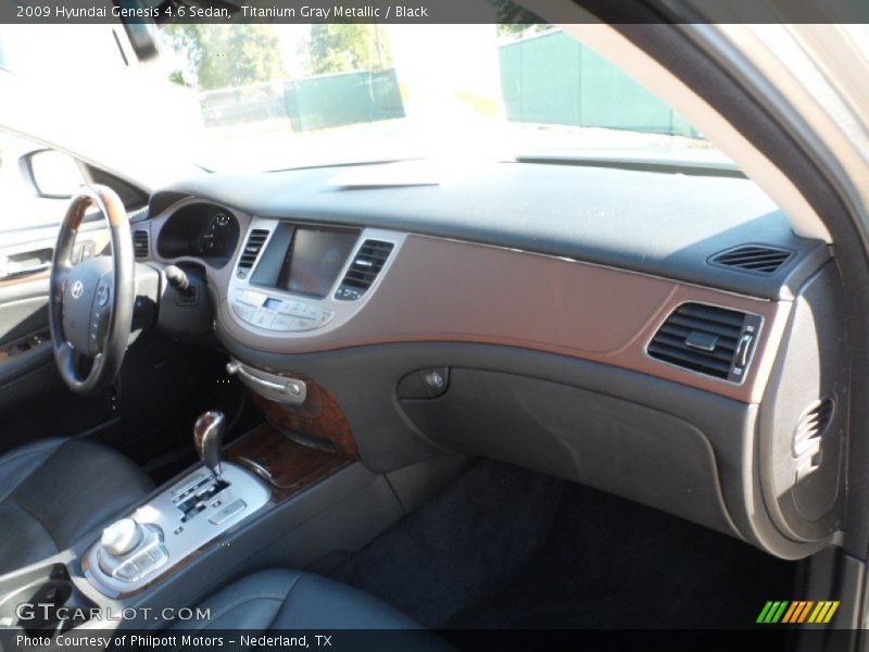Titanium Gray Metallic / Black 2009 Hyundai Genesis 4.6 Sedan