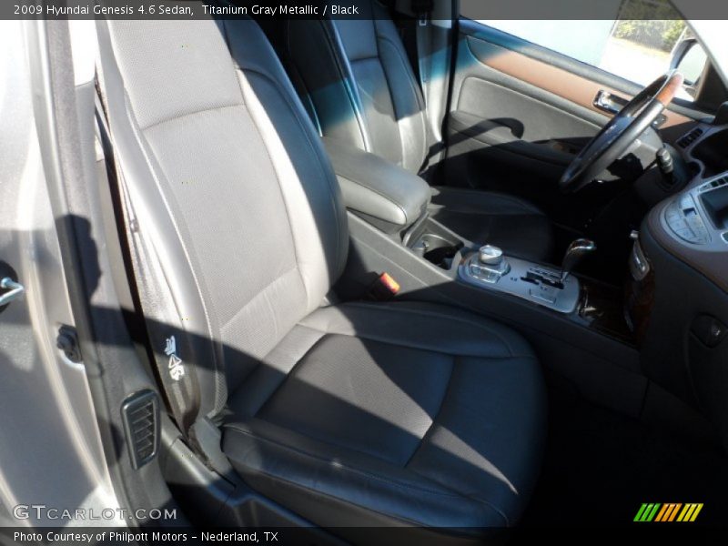Titanium Gray Metallic / Black 2009 Hyundai Genesis 4.6 Sedan