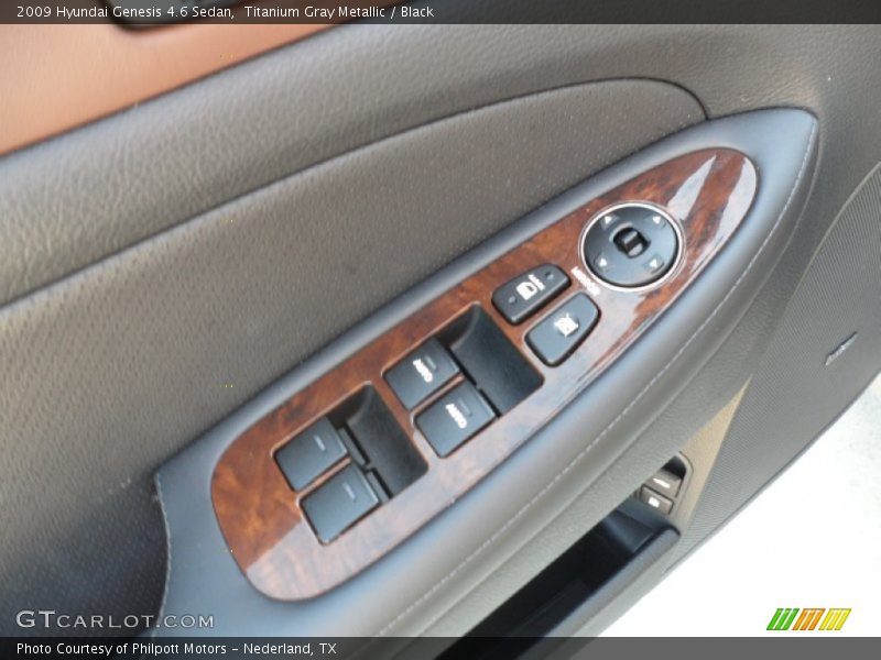 Titanium Gray Metallic / Black 2009 Hyundai Genesis 4.6 Sedan