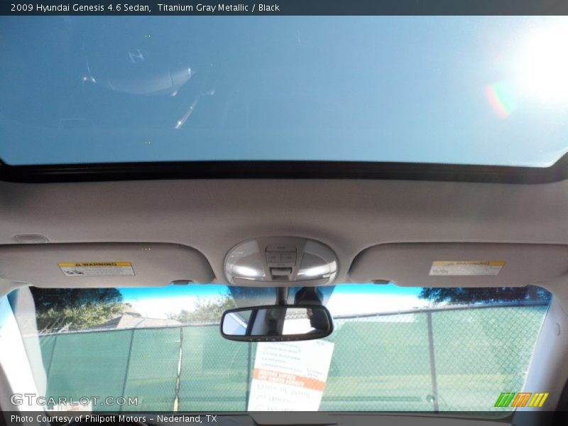 Titanium Gray Metallic / Black 2009 Hyundai Genesis 4.6 Sedan