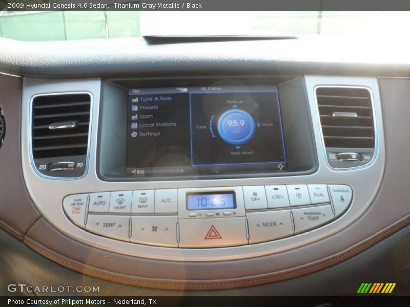 Titanium Gray Metallic / Black 2009 Hyundai Genesis 4.6 Sedan