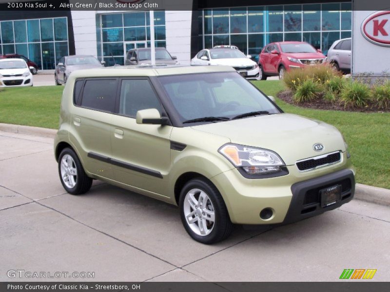 Alien Green / Black Soul Logo Cloth 2010 Kia Soul +