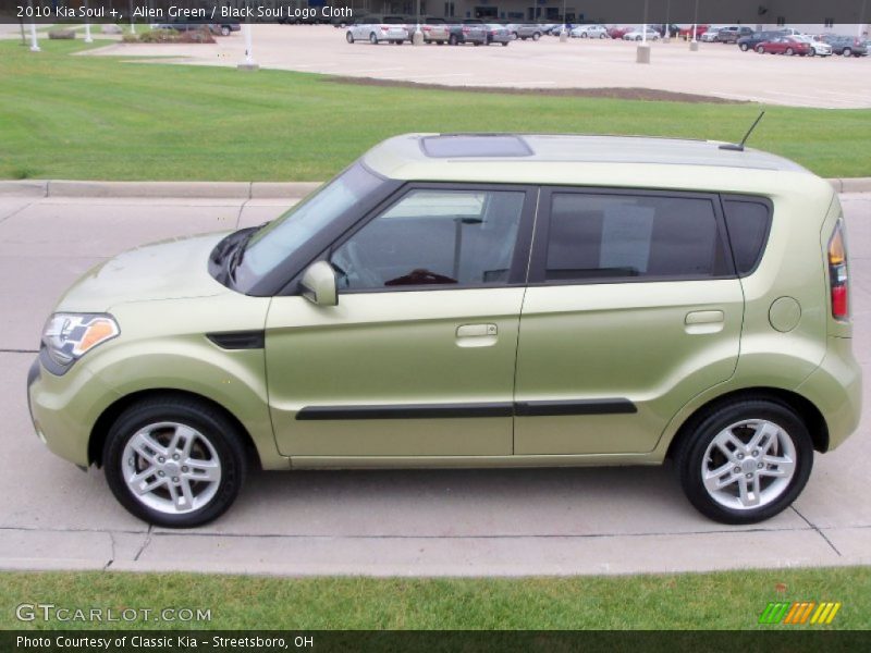 Alien Green / Black Soul Logo Cloth 2010 Kia Soul +