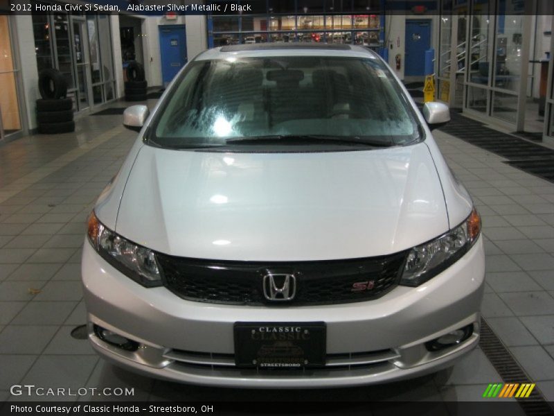 Alabaster Silver Metallic / Black 2012 Honda Civic Si Sedan