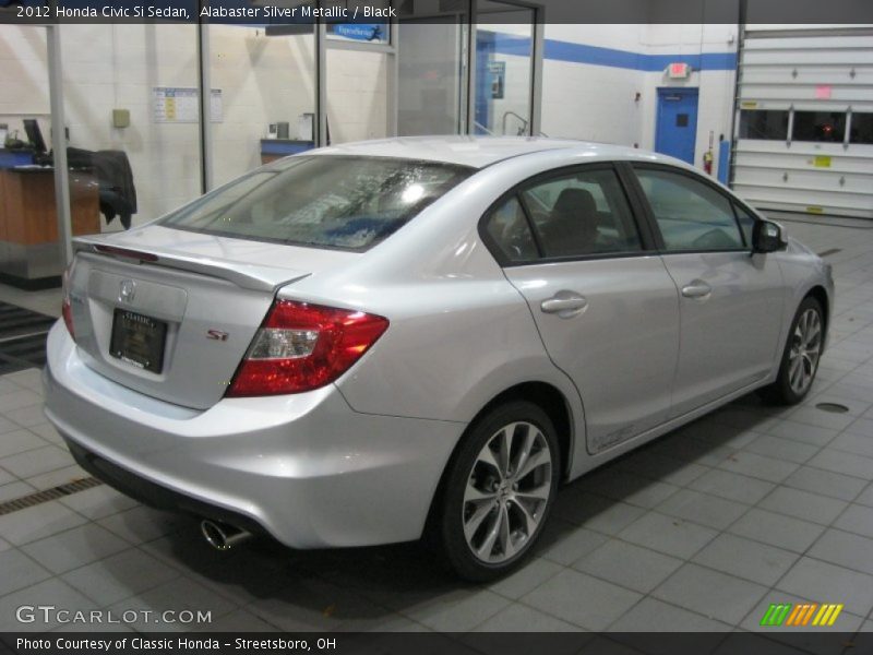 Alabaster Silver Metallic / Black 2012 Honda Civic Si Sedan
